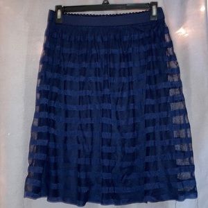 Navy blue flowy skirt